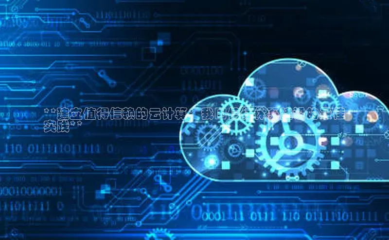 意昂体育4代理赛富乐斯**建立值得信赖的云计算：我国信任体系建设的最佳
实践**